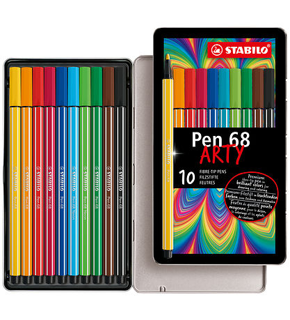 Marqueurs Magiques Stabilo - Pen 68 Arty - 10 pces - Multicolore