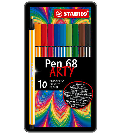 Marqueurs Magiques Stabilo - Pen 68 Arty - 10 pces - Multicolore