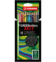 Stabilo Colouring Pencils - GreenColors Arty - 12 pcs - Multicol Stabilo Colouring Pencils - GreenColors Arty - 12 pcs - Multicol