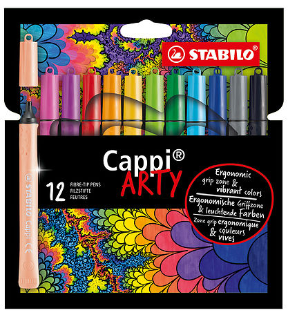 Stabilo Filzstifte - Cappi Arty - 12 st. - Mehrfarbig
