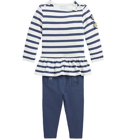 Polo Ralph Lauren Blouse/Leggings - Navy/White