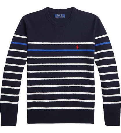 Polo Ralph Lauren Blouse - Knitted - Navy w. Stripes