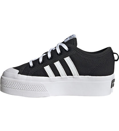 adidas Originals 신발 - 니자 플랫폼 C - 블랙/화이트