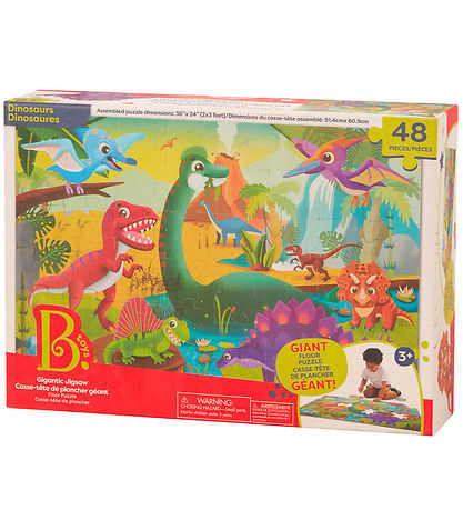 Puzzle d'étage B. toys - 48 Briques - Dino Puzzle d'étage B. toys - 48 Briques - Dino