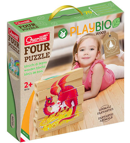 Puzzle Quercetti - Playbio Bois - Les Animaux Fantastiques - 4x6 Puzzle Quercetti - Playbio Bois - Les Animaux Fantastiques - 4x6