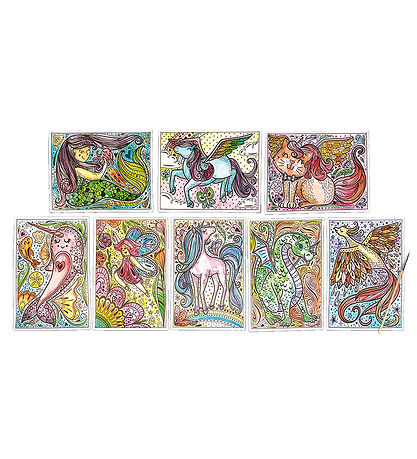 Feuilles de coloriage magiques Ooly - Couleurs cachées - 8 pces  Feuilles de coloriage magiques Ooly - Couleurs cachées - 8 pces