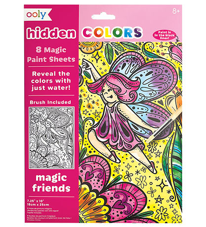 Feuilles de coloriage magiques Ooly - Couleurs cachées - 8 pces  Feuilles de coloriage magiques Ooly - Couleurs cachées - 8 pces
