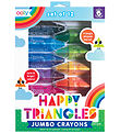 Ooly Crayons - 12 pcs - Jumbo - Happy Triangles Ooly Crayons - 12 pcs - Jumbo - Happy Triangles
