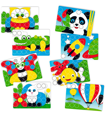 Quercetti Pin mosaic - Fantacolor Junior - 49 Parts - 4206 Quercetti Pin mosaic - Fantacolor Junior - 49 Parts - 4206