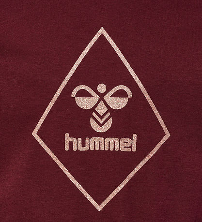 Hummel Kleid - hmlLuna - Winsor Wine/Tosa m. Glitzer