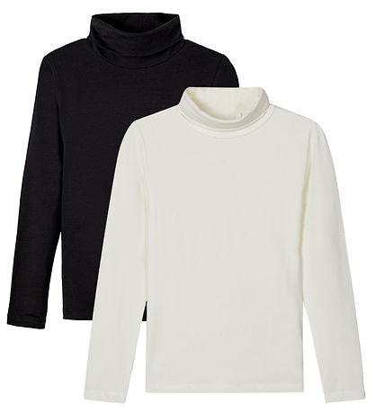 Blouse av. Col roulé Name It - 2 Pack - Noos - NknViggo - White  Blouse av. Col roulé Name It - 2 Pack - Noos - NknViggo - White