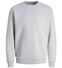 Sweat-shirt Jack & Jones - JjeBradley - Noos - Light Grey Melang Sweat-shirt Jack & Jones - JjeBradley - Noos - Light Grey Melang