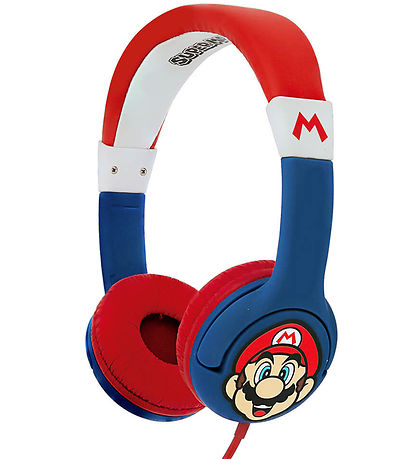 OTL 헤드폰 - Super Mario - 주니어 온이어 - 마리오 - 레드/블루