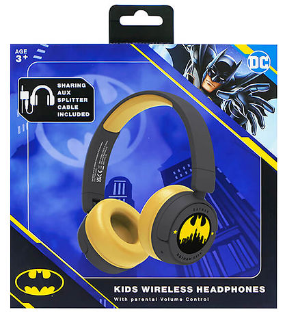 OTL Headphones - Batman - On-Ear Junior - Wireless - Black/Yello