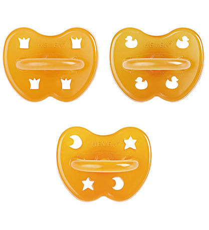 Hevea Pacifiers - 0-3 Mths. - 3-Pack - Natural Rubber - Natural Hevea Pacifiers - 0-3 Mths. - 3-Pack - Natural Rubber - Natural