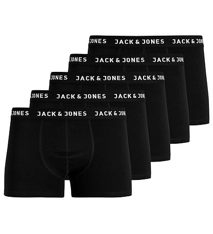 Jack & Jones Boxers - 5-Pack - Jachuey - Black Jack & Jones Boxers - 5-Pack - Jachuey - Black