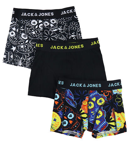 Jack & Jones Boxershorts - 3er-Pack - Jacsugar-Schädel - Schwarz