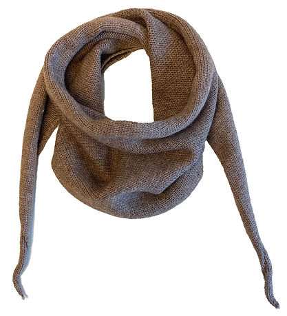 By Stær Scarf - Knitted - Rita - 117x32 cm - Brown Melange