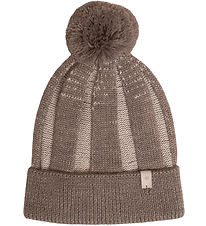 Huttelihut Beanie - Wool - Toppy - Brown Huttelihut Beanie - Wool - Toppy - Brown