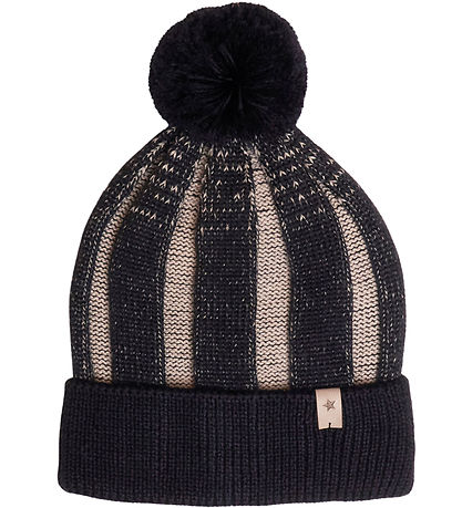 Huttelihut Beanie - Wool - Toppy - Navy Huttelihut Beanie - Wool - Toppy - Navy