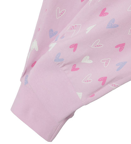 Name It Pyjama Set - Noos - NkfNightset - Pink Lavender w. Heart Name It Pyjama Set - Noos - NkfNightset - Pink Lavender w. Heart