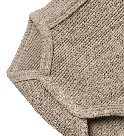 Name It Wrap Bodysuit l/s - NbnWaffe - Noos - Pure Cashmere