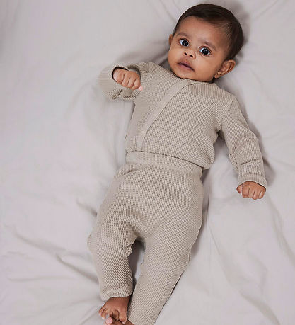 Name It Wrap Bodysuit l/s - NbnWaffe - Noos - Pure Cashmere