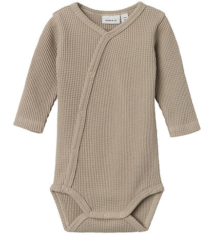 Name It Wrap Bodysuit l/s - NbnWaffe - Noos - Pure Cashmere