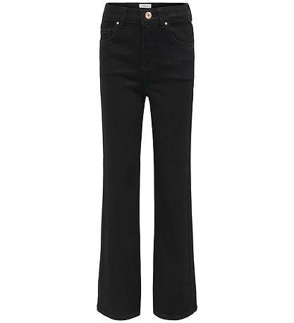Jeans Kids Only - KogJuicy Wide - Femme - Black Denim Jeans Kids Only - KogJuicy Wide - Femme - Black Denim
