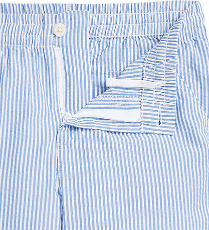 Polo Ralph Lauren 바지 - 세어서커 - 블루/화이트 줄무늬