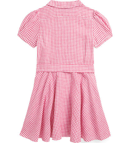 Polo Ralph Lauren Kleid - Gingham - Leinen - Pink/Weiß Kariert Polo Ralph Lauren Kleid - Gingham - Leinen - Pink/Weiß Kariert