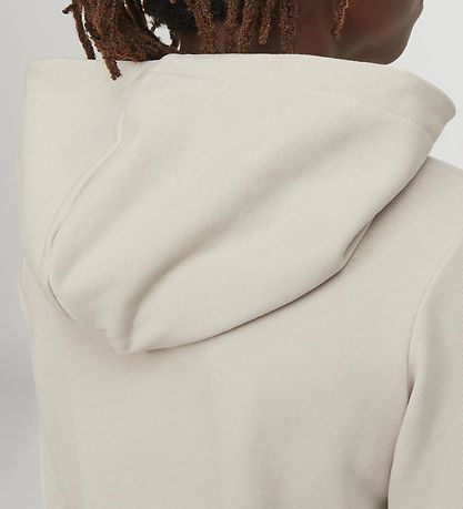 Jack & Jones Hoodie - JjeBradley - Noos - Moonbeam Jack & Jones Hoodie - JjeBradley - Noos - Moonbeam