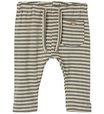 Lil' Atelier Bukser - Rib - NbmGago - Noos - Tåke/Agave Green