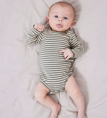 Lil Atelier Romper l/s - NbmGago - Noos - Mist/Agave Green