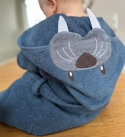 Nørgaard Madsens Bathrobe - Middle Blue w. Walrus Nørgaard Madsens Bathrobe - Middle Blue w. Walrus