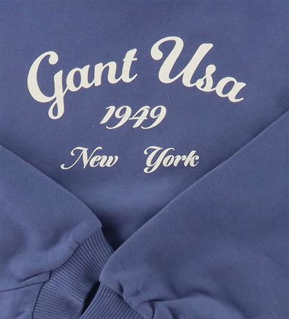 GANT Sweatshirt - Oversized Logo - verwaschen Blue