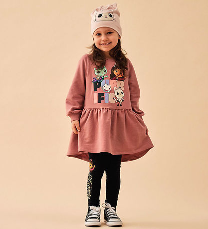 Robe en Molleton Name It - NmfDidi Gabby - Ash Rose av. Brillant