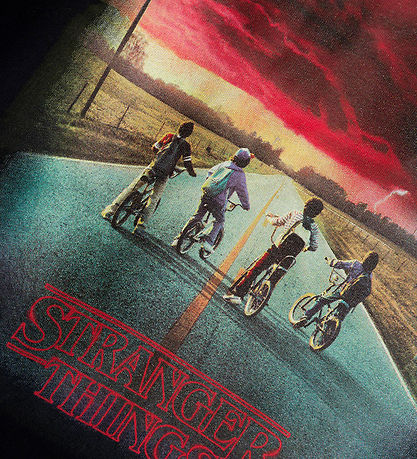 Name It T-shirt - NkmDec Strangerthings - Black