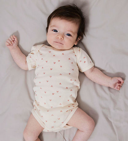 Name It Bodysuit s/s - Noos - NbfBody - 2-Pack - Buttercream
