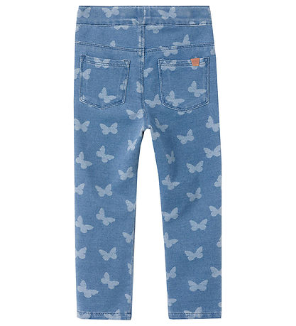 Leggings Name It - Noos - NmfSalli - Medium+ Blue Denim/Summerfu
