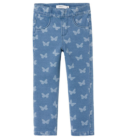 Leggings Name It - Noos - NmfSalli - Medium+ Blue Denim/Summerfu