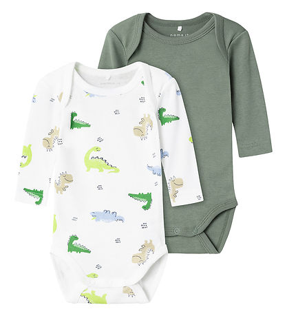 Name It Bodysuit l/s - Noos - NbmBody - 2-Pack - Laurel Wreath Name It Bodysuit l/s - Noos - NbmBody - 2-Pack - Laurel Wreath