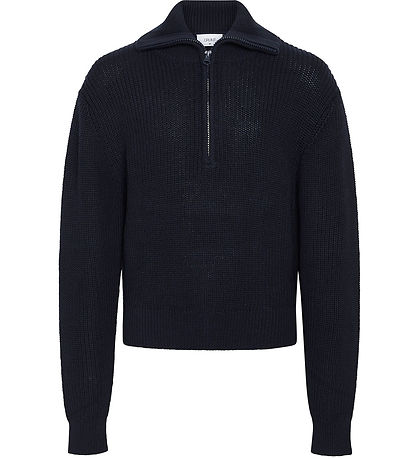 Grunt Blouse - Knitted - Rie - Navy
