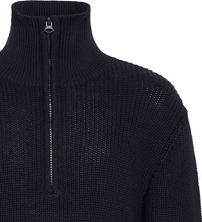 Grunt Blouse - Knitted - Rie - Navy