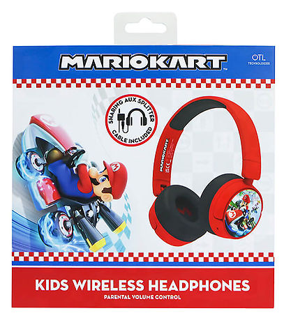 OTL Headphones - Mario Map - On-Ear Junior - Wireless - Red