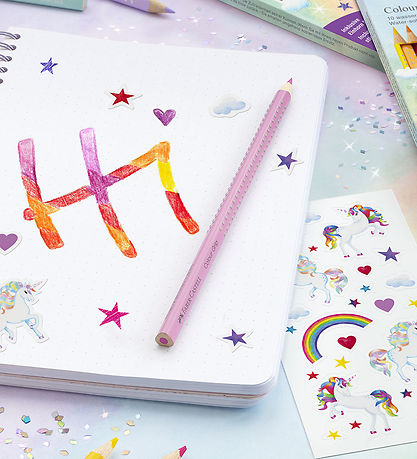 Faber-Castell Kleurpotloden - Driehoekig - Grip Unicorn - 18+6 s Faber-Castell Kleurpotloden - Driehoekig - Grip Unicorn - 18+6 s