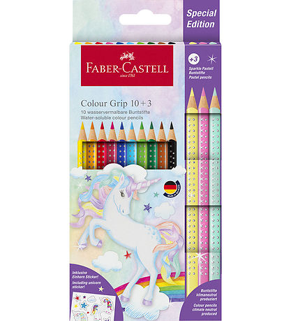 Faber-Castell Värikynät - Kolmionmuotoinen - Grip Unicorn - 10+3