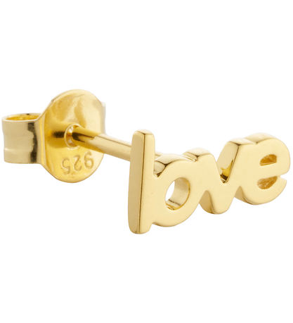 Design Letters Earring - 1 pcs - Love - 18K Gold Plated Design Letters Earring - 1 pcs - Love - 18K Gold Plated