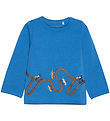 Blouse Minymo - Vallarta Blue av. Chaussée