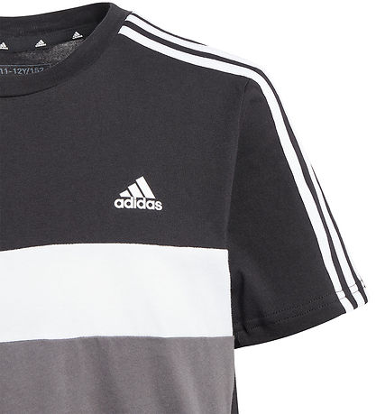 adidas Performance T-shirt - J 3S TIB T - Black/Grey adidas Performance T-shirt - J 3S TIB T - Black/Grey